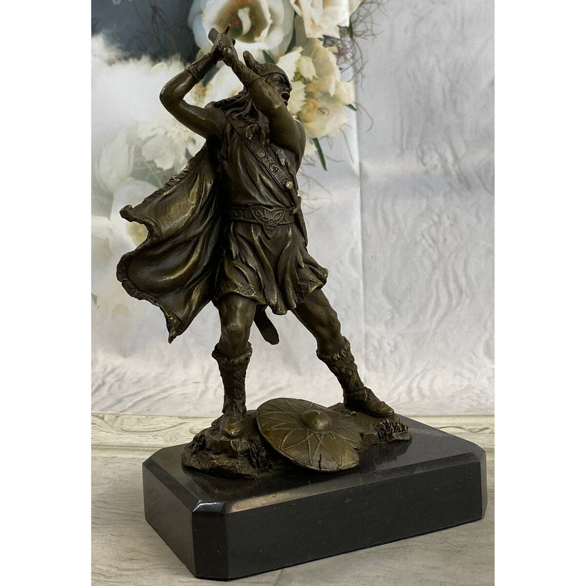 Viking Warrior By Kamiko Bronze Sculpture Japanese Artist Figurine Home Decor