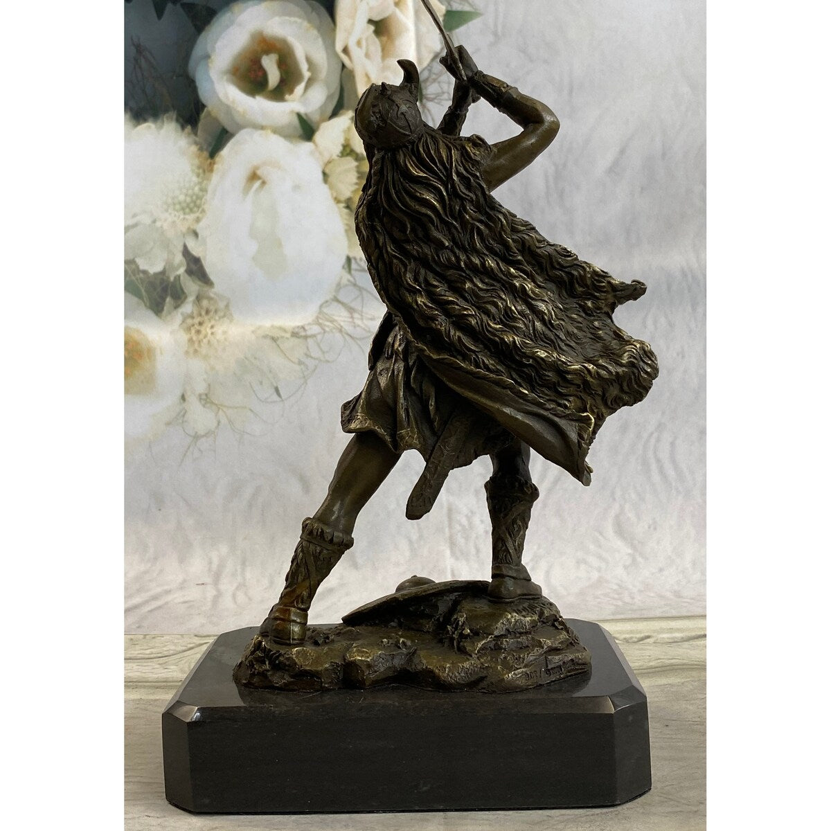 Viking Warrior By Kamiko Bronze Sculpture Japanese Artist Figurine Home Decor