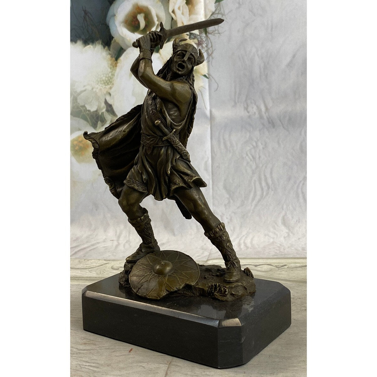 Viking Warrior By Kamiko Bronze Sculpture Japanese Artist Figurine Home Decor