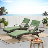 Vilano Outdoor Cushioned Lounge Chair (Set of 2) by Christopher Knight Home