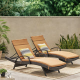 Vilano Outdoor Cushioned Lounge Chair (Set of 2) by Christopher Knight Home