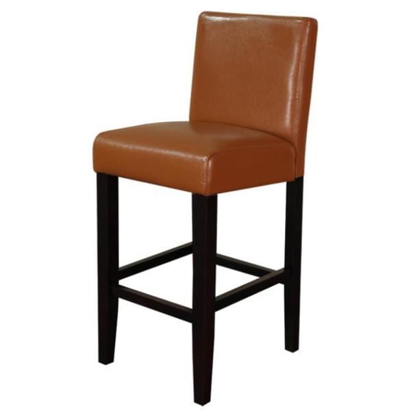 Villa Faux Leather Upholstered Counter Stools (Set of 2)