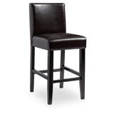 Villa Faux Leather Upholstered Counter Stools (Set of 2)