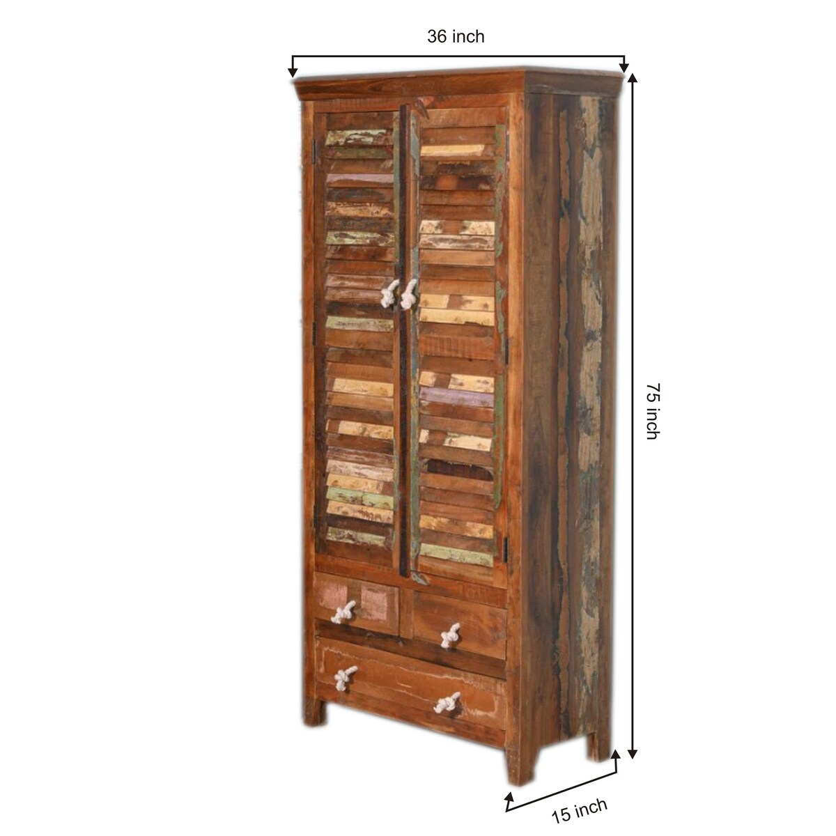 Villa2 Reclaim 2 Door Tower Cabinet