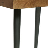 Villard Mango Wood Handcrafted Parquet Side Table by Christopher Knight Home - 22.00" L x 22.00" W x 22.50" H