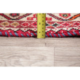 Vinatge Shiraz Oriental Tribal Hand Knotted Wool Persian Area Rug - 10'1" x 7'1"