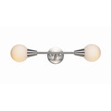 Vince Brushed Steel 24 Inch 2 Light Sconce - Brushed Steel