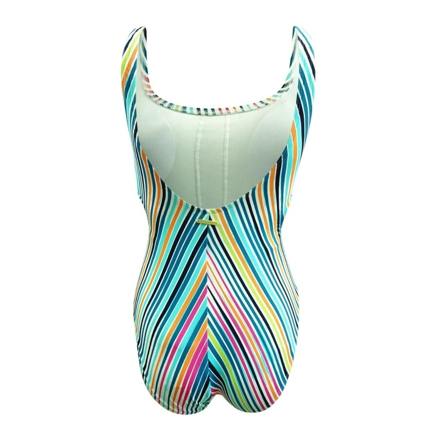 Vince Camuto Women's High-Leg Cut-Out One-Piece Swimsuit (8, Multi)