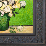 La Pastiche Vincent Van Gogh 'Vase with Roses' Hand Painted Oil Reproduction