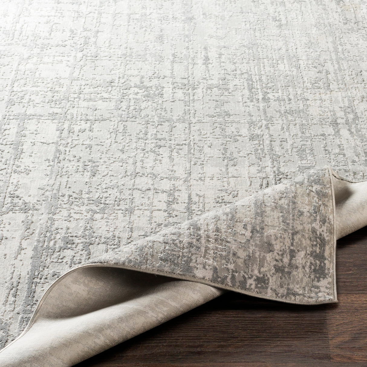 Vincente Grey Modern Area Rug - 8'10" x 12'3"