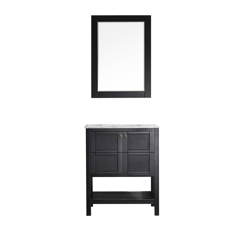 Vinnova Florence 30-inch Vanity in Espresso with Mirror