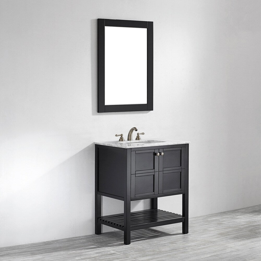 Vinnova Florence 30-inch Vanity in Espresso with Mirror