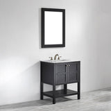 Vinnova Florence 30-inch Vanity in Espresso with Mirror