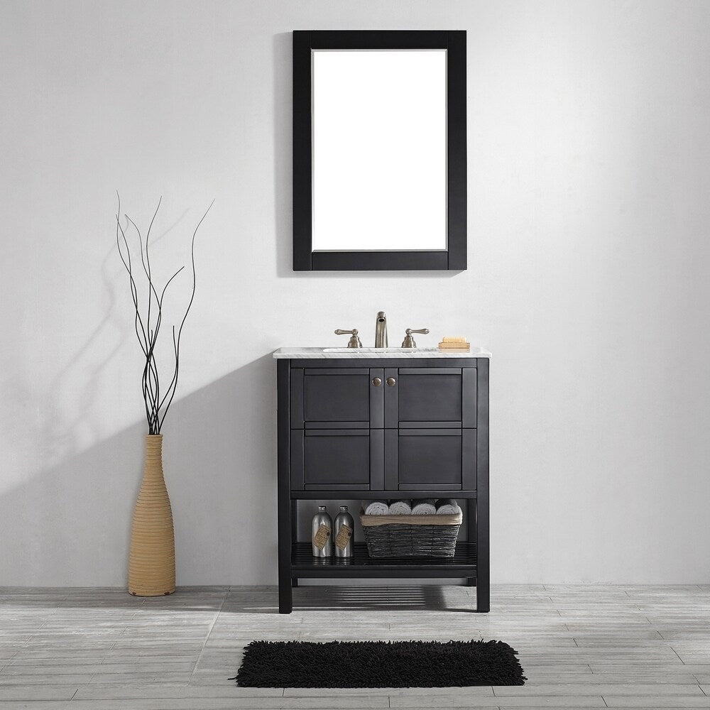 Vinnova Florence 30-inch Vanity in Espresso with Mirror