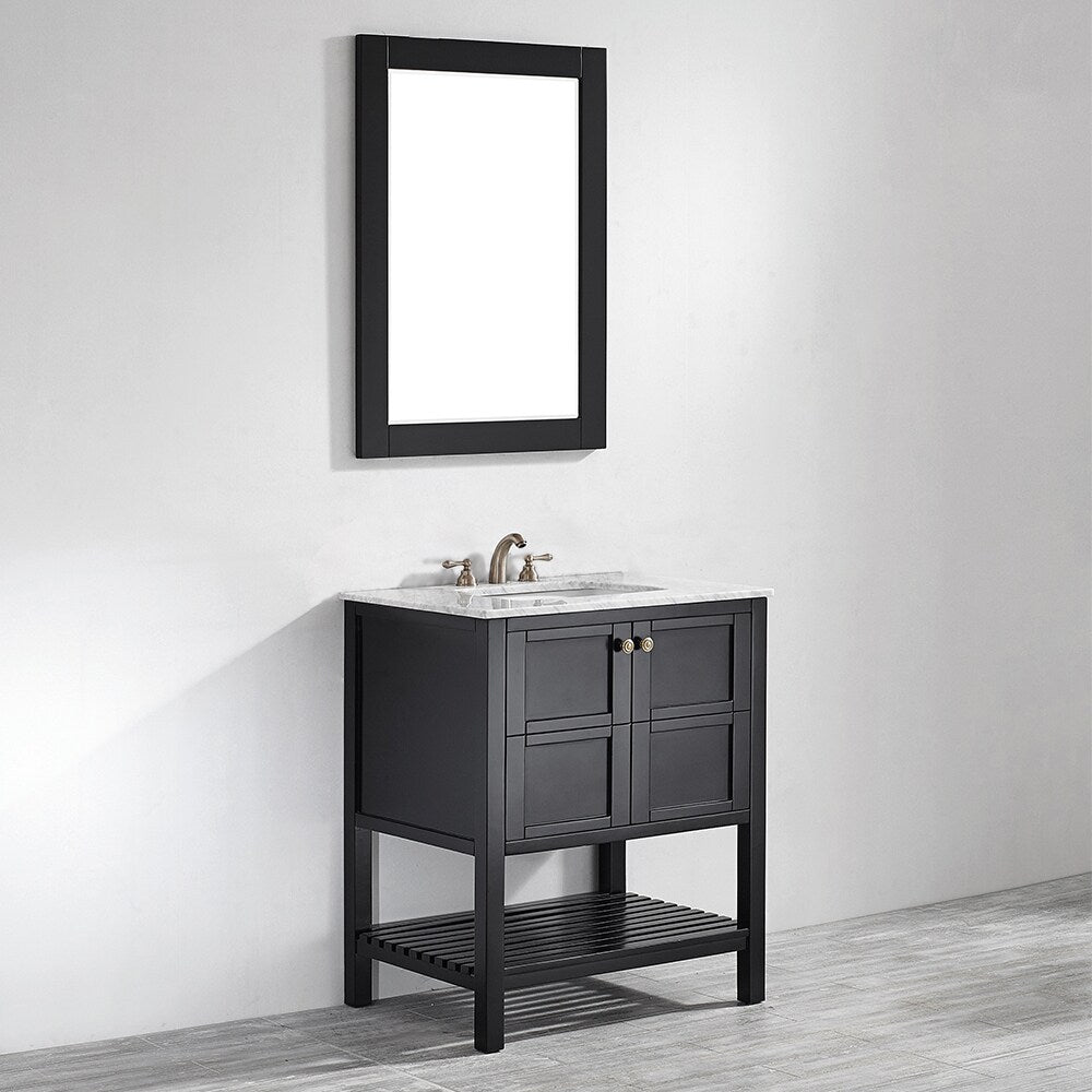 Vinnova Florence 30-inch Vanity in Espresso with Mirror