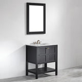 Vinnova Florence 30-inch Vanity in Espresso with Mirror