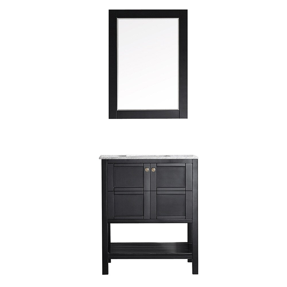 Vinnova Florence 30-inch Vanity in Espresso with Mirror