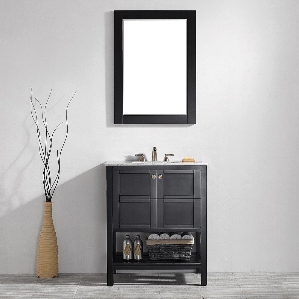 Vinnova Florence 30-inch Vanity in Espresso with Mirror