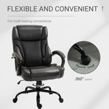 Vinsetto 484LBS Big and Tall Ergonomic Executive Office Chair High Back Adjustable Computer Task Chair Swivel PU Leather