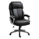Vinsetto High Back Ergonomic Home Office Chair PU Leather Swivel Chair with Adjustable Height and Padded Armrests