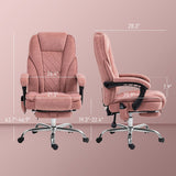 Vinsetto Massage Office Chair with 6 Vibration Points, Heated Reclining Computer Chair, Swivel Desk Chair