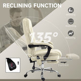 Vinsetto Massage Office Chair with 6 Vibration Points, Heated Reclining Computer Chair, Swivel Desk Chair