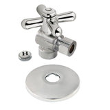 Vintage 1/2-Inch Sweat x 3/8-Inch OD Comp Quarter-Turn Angle Stop Valve with Flange