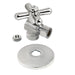 Vintage 1/2-Inch Sweat x 3/8-Inch OD Comp Quarter-Turn Angle Stop Valve with Flange