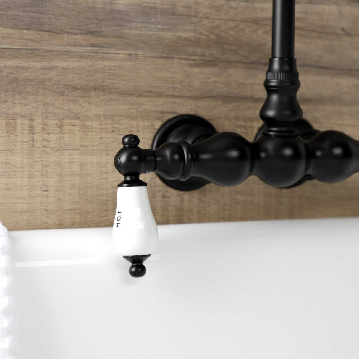 Kingston Brass Vintage 3-3/8 Inch Wall Mount Tub Faucet