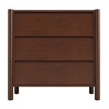 Vintage 3-Drawer Dresser for Bedroom, Rich Walnut