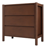 Vintage 3-Drawer Dresser for Bedroom, Rich Walnut