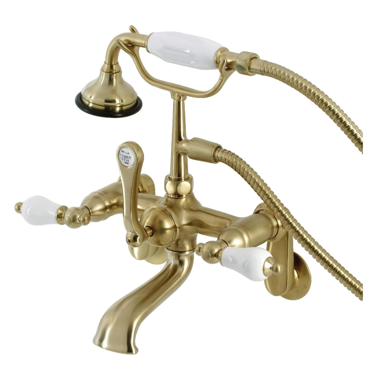 Kingston Brass Vintage 7-Inch Tub Faucet with Hand Shower