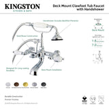 Kingston Brass Vintage 7-Inch Tub Faucet with Hand Shower