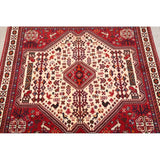 Vintage Abadeh Geometric Hand Made Wool Persian Area Rug - 6'2" x 7'0" Square