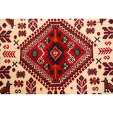 Vintage Abadeh Geometric Hand Made Wool Persian Area Rug - 6'2" x 7'0" Square
