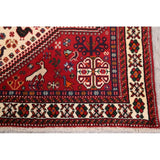 Vintage Abadeh Geometric Hand Made Wool Persian Area Rug - 6'2" x 7'0" Square
