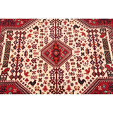 Vintage Abadeh Geometric Hand Made Wool Persian Area Rug - 6'2" x 7'0" Square