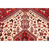 Vintage Abadeh Geometric Hand Made Wool Persian Area Rug - 6'2" x 7'0" Square
