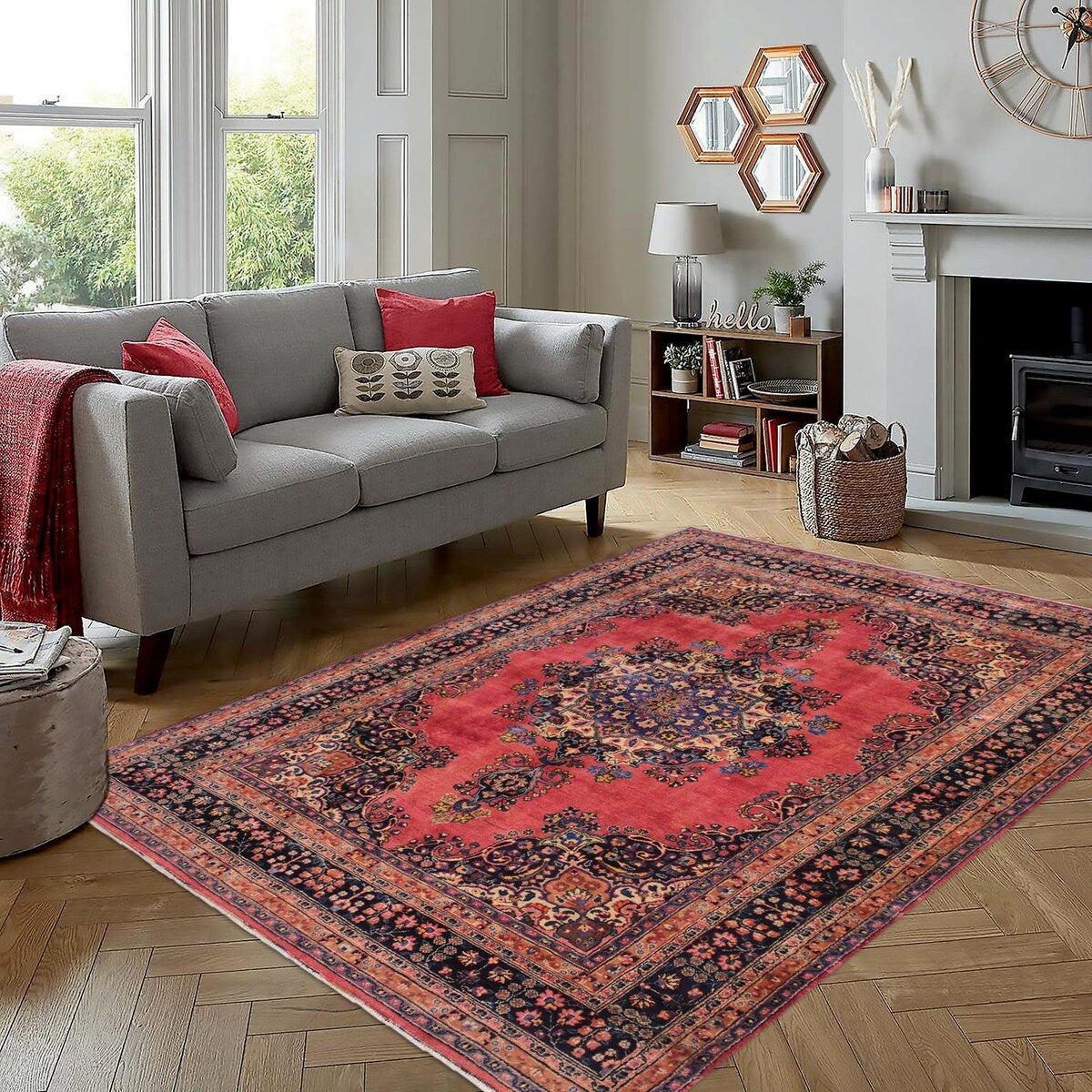 Vintage Antique Persian Cornwell Wool Rug - 8'0'' x 11'1''