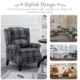 Vintage Armchair Sofa Comfortable Upholstered leisure chair / Recliner Chair for Living Room
