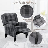 Vintage Armchair Sofa Comfortable Upholstered leisure chair / Recliner Chair for Living Room