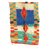 Handmade Vintage Azilal Moroccan Berber Rug (Morocco) - Multi - 3'3" x 4'9"
