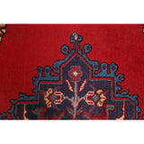 Vintage Bakhtiari Geometric Handmade Wool Persian Area Rug - 5'0" x 3'5"