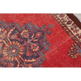 Vintage Bakhtiari Geometric Handmade Wool Persian Area Rug - 5'0" x 3'5"
