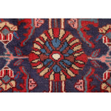 Vintage Bakhtiari Geometric Handmade Wool Persian Area Rug - 5'0" x 3'5"