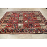 Vintage Bakhtiari Patchwork Oriental Handmade Wool Persian Area Rug - 9'10" x 6'10"