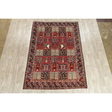 Vintage Bakhtiari Patchwork Oriental Handmade Wool Persian Area Rug - 9'10" x 6'10"