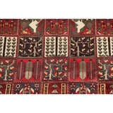 Vintage Bakhtiari Patchwork Oriental Handmade Wool Persian Area Rug - 9'10" x 6'10"