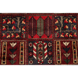 Vintage Bakhtiari Patchwork Oriental Handmade Wool Persian Area Rug - 9'10" x 6'10"
