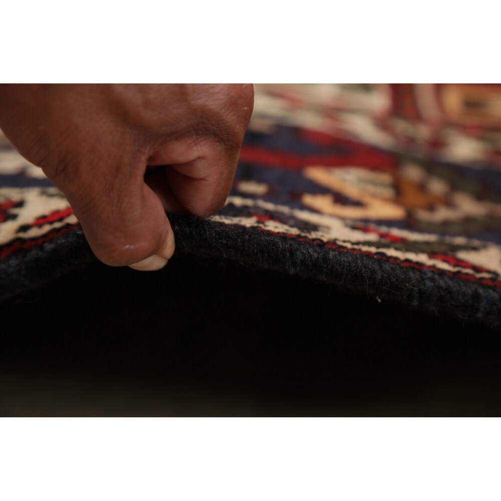 Vintage Bakhtiari Patchwork Oriental Handmade Wool Persian Area Rug - 9'10" x 6'10"